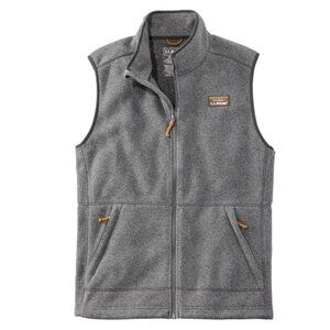 L.L. Bean - Men's Mountain Classic Fleece Vest - Charcoal Heather - Size M